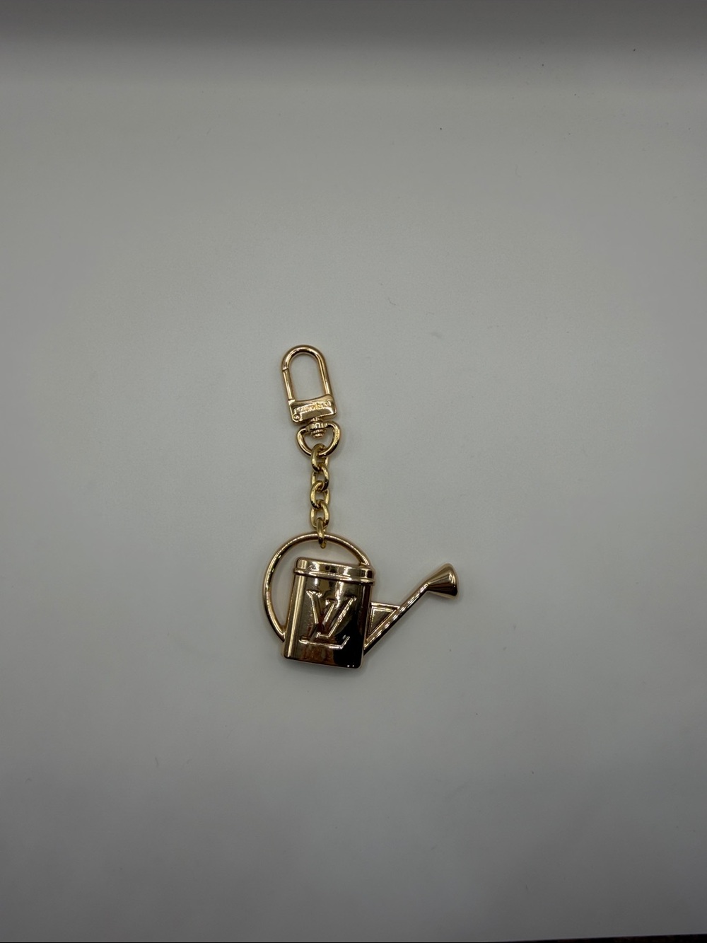 1448. Gold Watering Can Keychain or Bag Charm.